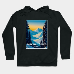 Marmot Basin Alberta Canada Ski Hoodie